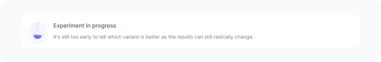 Experiment in progress flag