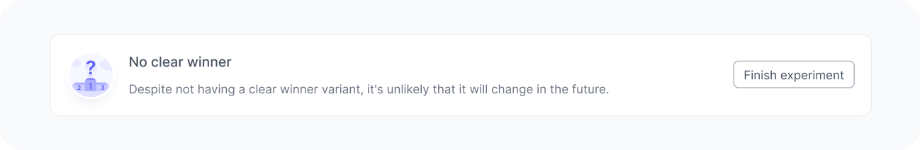 No clear winner flag