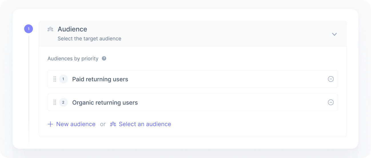 Experience audience panel