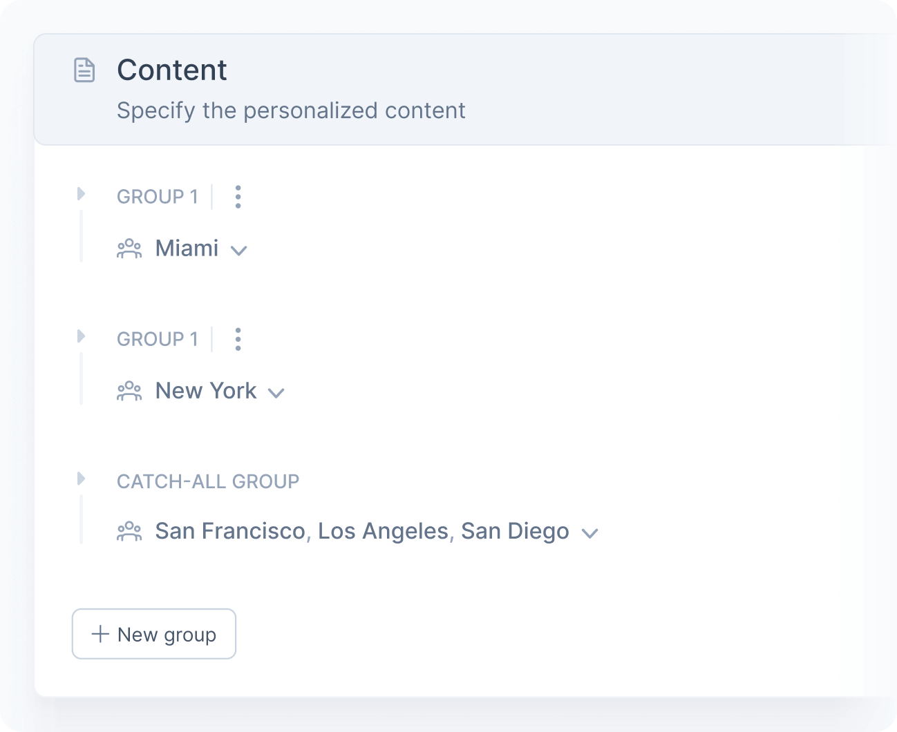 Content group