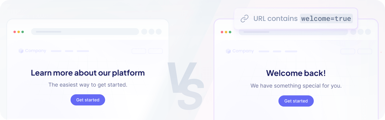 Default vs. experience content