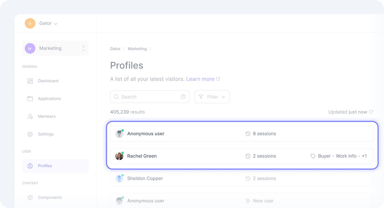 Profile types