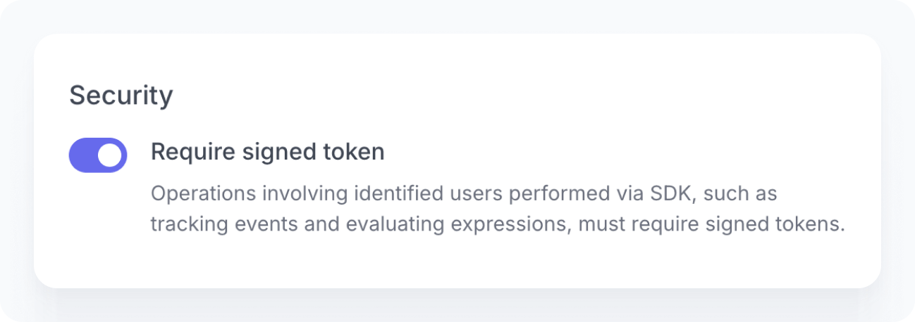 Modal signed tokens