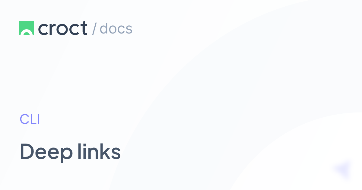 Deep links | Croct Documentation