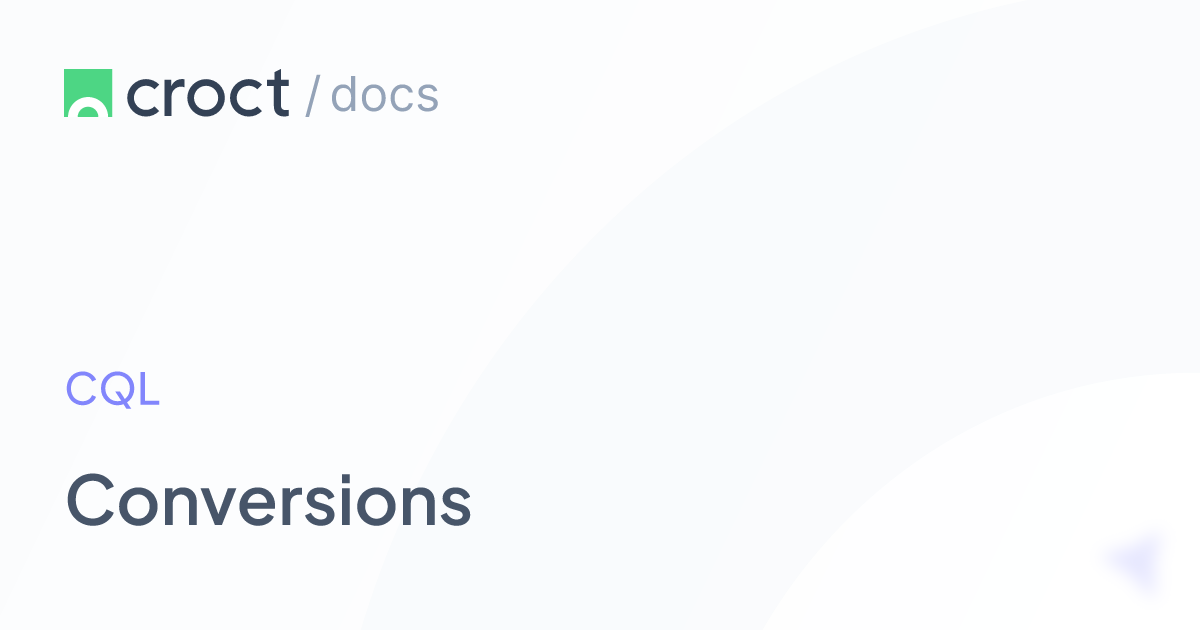 Conversions | Croct Documentation