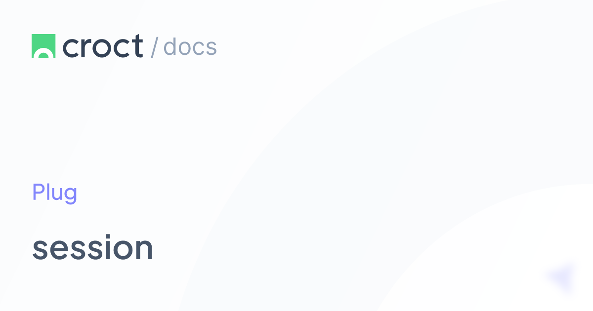 session | Croct Documentation